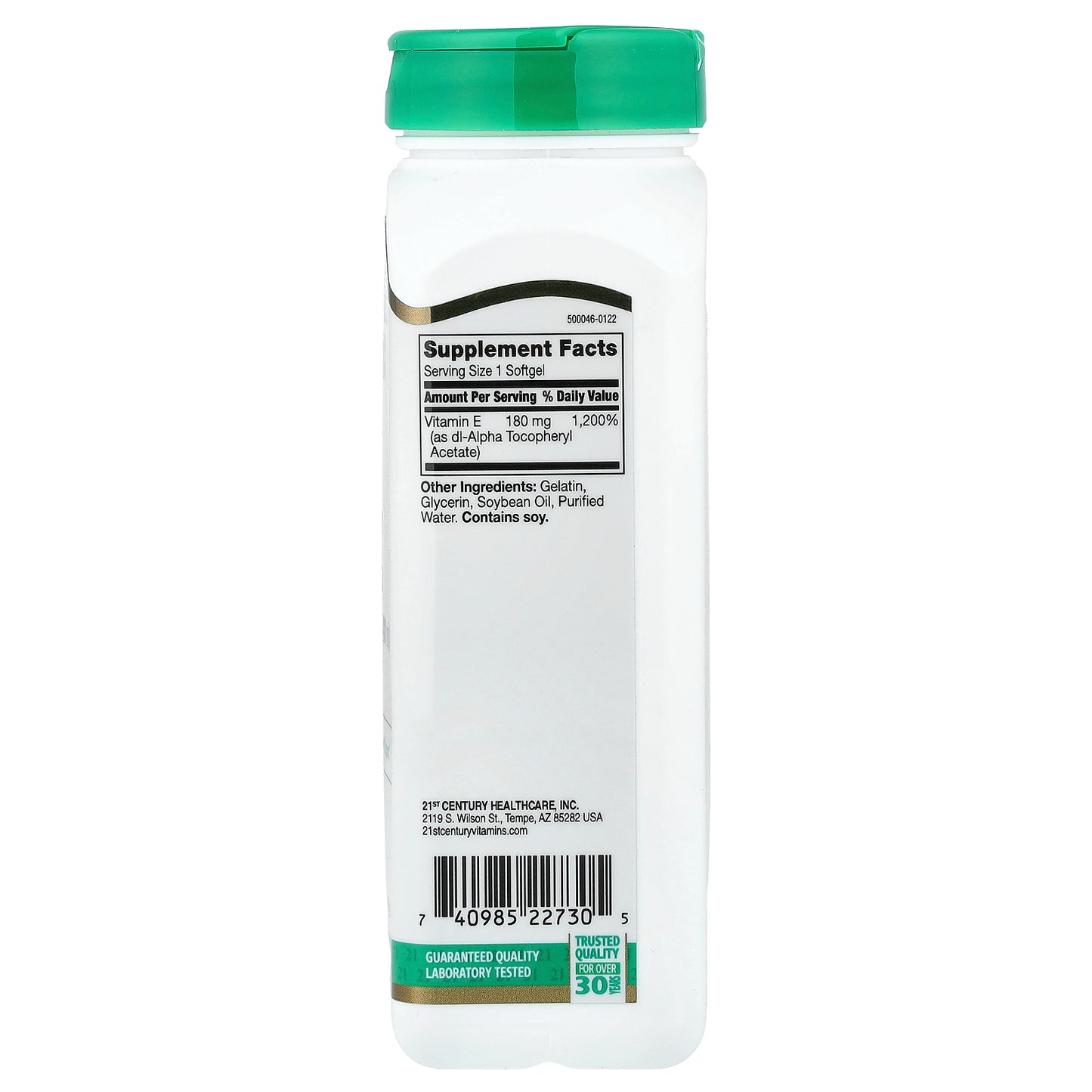 21st Century, Vitamin E, 180 mg (400 IU), 250 Softgels