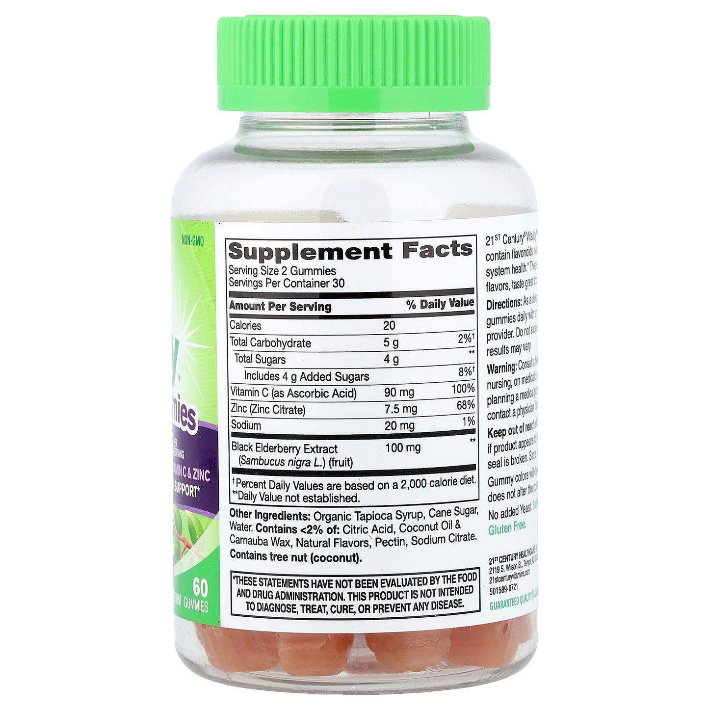 21st Century, VitaJoy® Gummies, Sambucus Elderberry, Berry, 60 Gummies