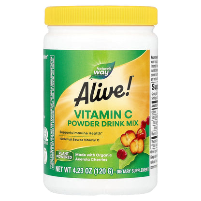 Nature's Way, Alive!® Vitamin C Powder Drink Mix, 4.23 oz (120 g)