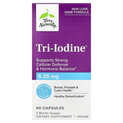 Terry Naturally, Tri-Iodine®, 6.25 mg , 90 Capsules