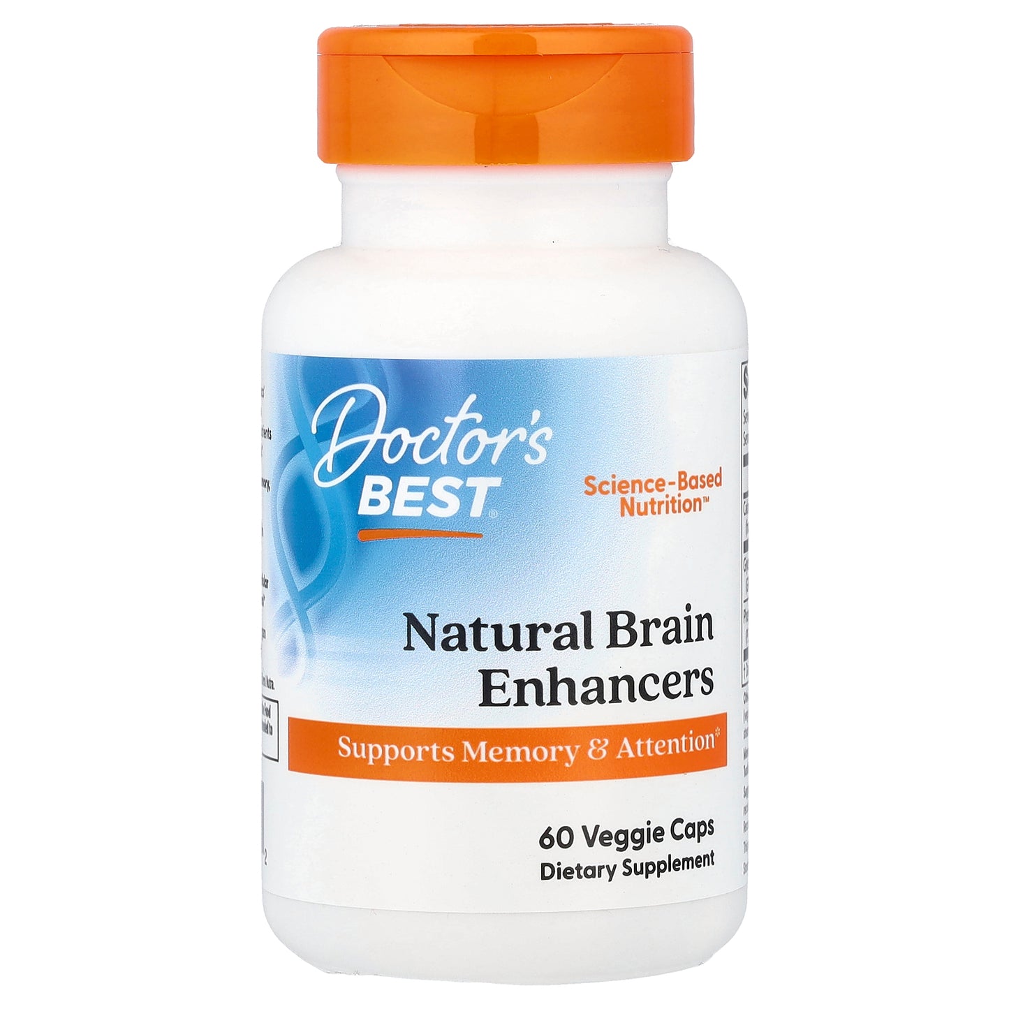 Doctor's Best, Natural Brain Enhancers, 60 Veggie Caps