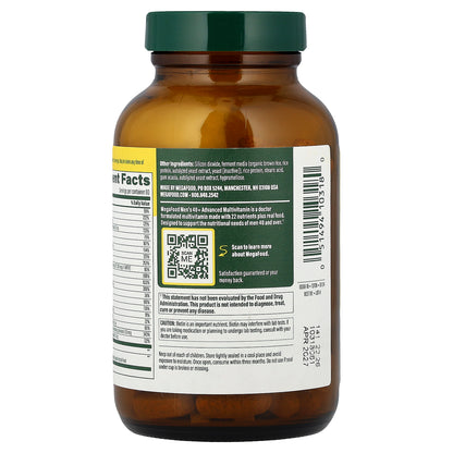 MegaFood, Men's 40+, Advanced Multivitamin, 120 Tablets