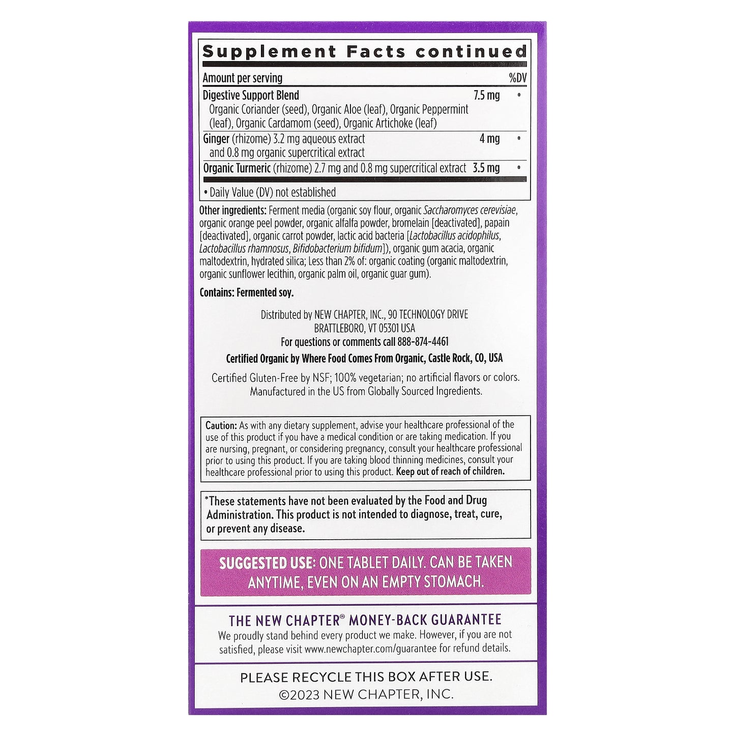 New Chapter, One Daily Every Woman's™ Multivitamin 40+, 72 Vegetarian Tablets