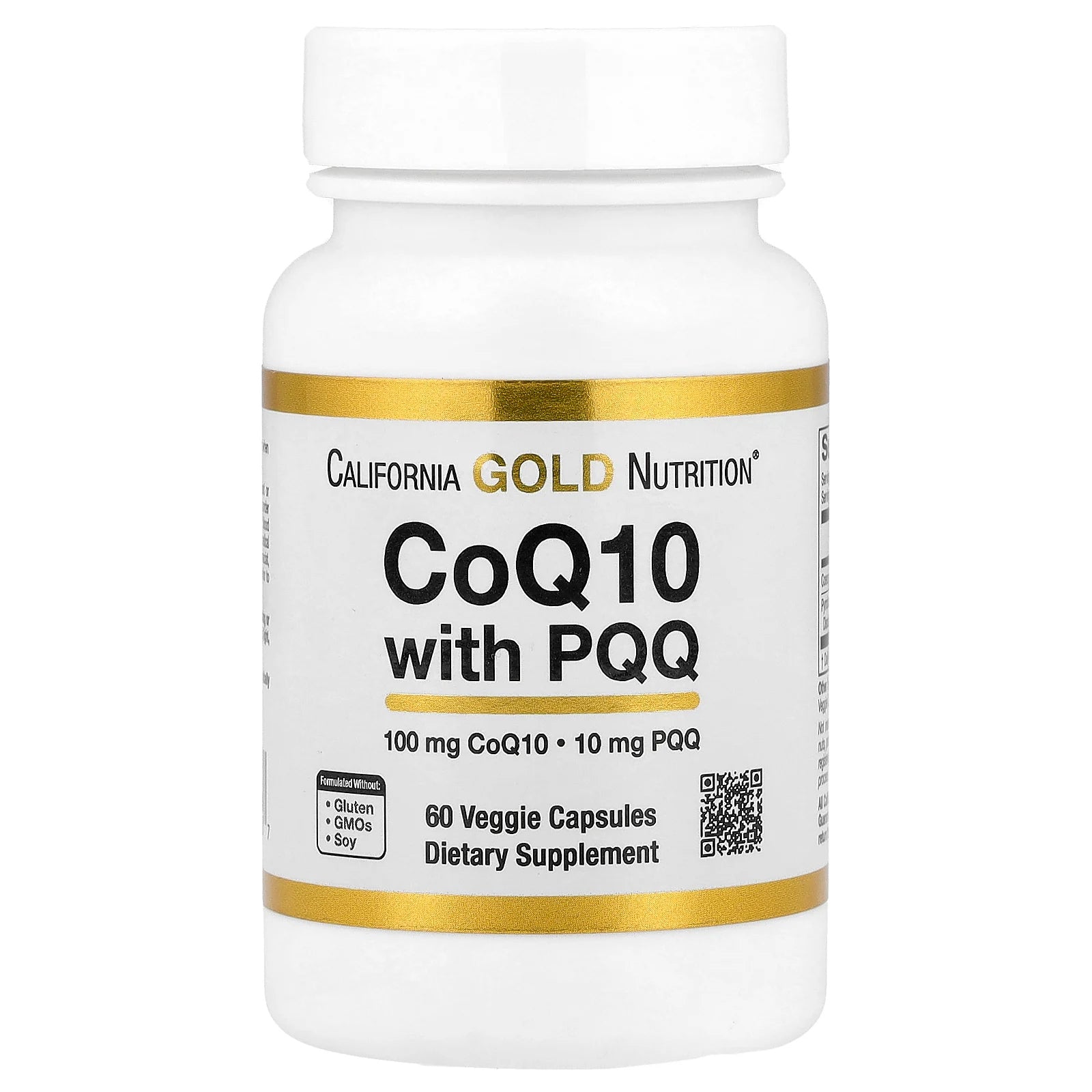 California Gold Nutrition, CoQ10 with PQQ, 60 Veggie Capsules
