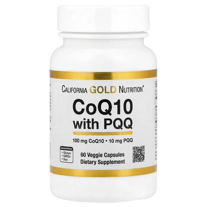 California Gold Nutrition, CoQ10 with PQQ, 60 Veggie Capsules