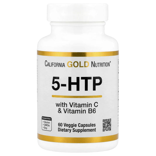 California Gold Nutrition, 5-HTP with Vitamin B6 & Vitamin C, 60 Veggie Capsules