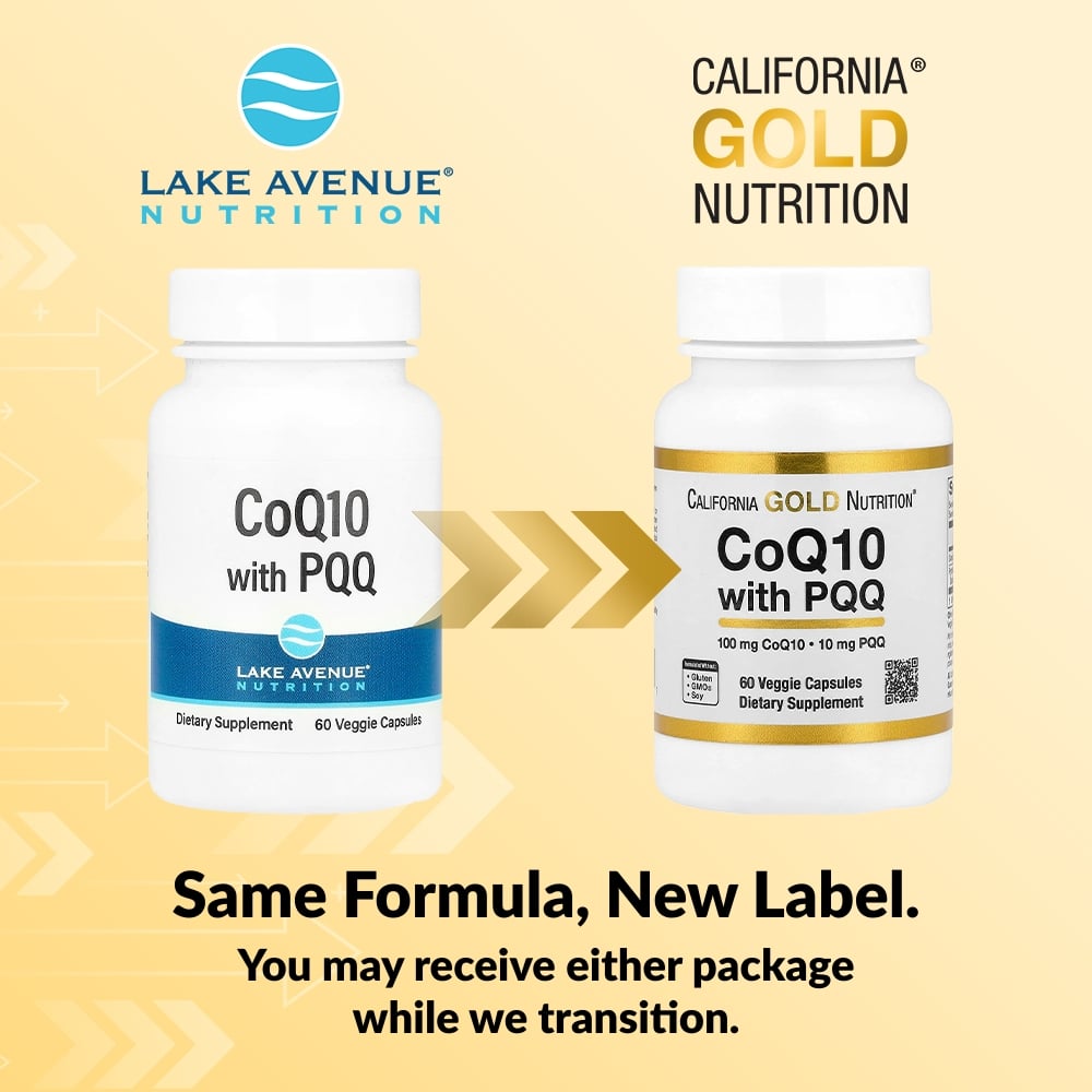 California Gold Nutrition, CoQ10 with PQQ, 60 Veggie Capsules