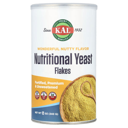 KAL, Nutritional Yeast Flakes, 12 oz (340 g)