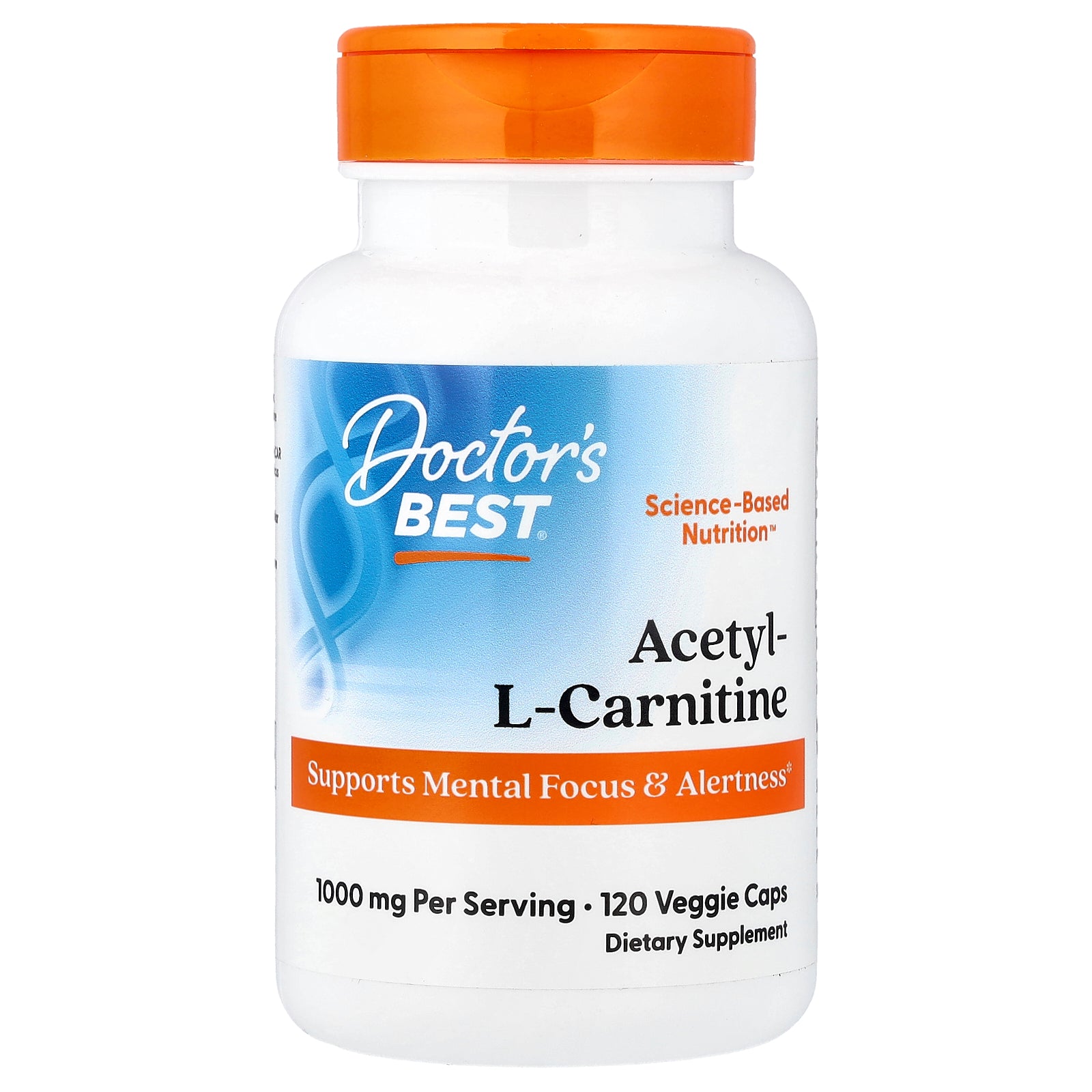 Doctor's Best, Acetyl-L-Carnitine, 120 Veggie Caps (500 mg per Cap)