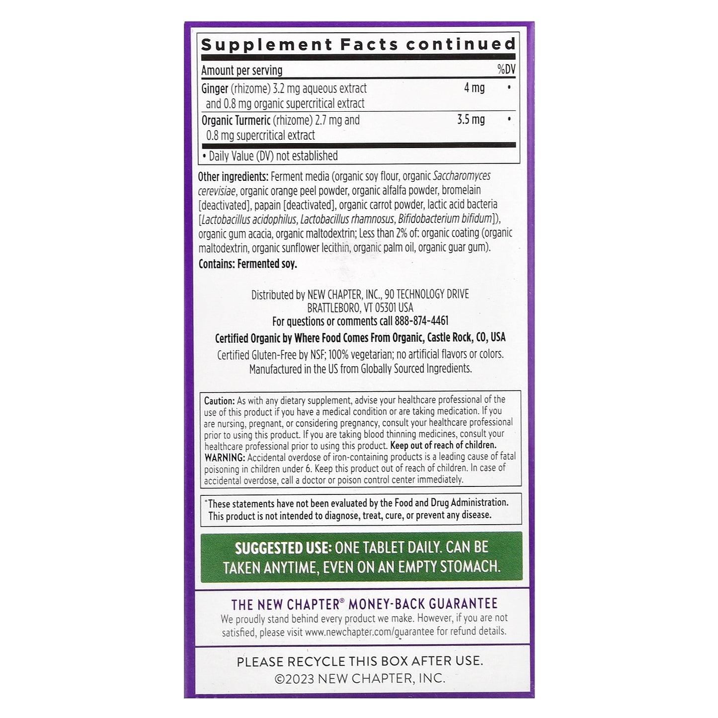 New Chapter, One Daily Every Woman's™ Multivitamin, 72 Vegetarian Tablets