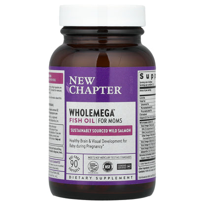 New Chapter, Wholemega™ Fish Oil for Moms, 935 mg, 90 Softgels