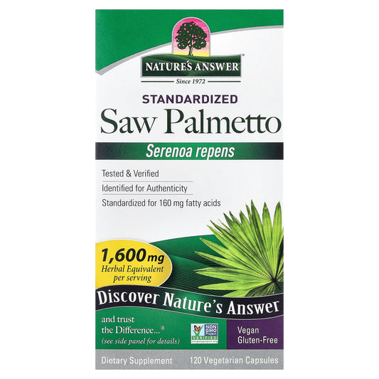 Nature's Answer, Saw Palmetto, Standardized, 120 Vegetarian Capsules