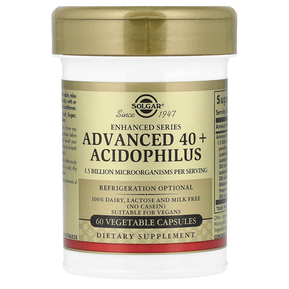 Solgar, Advanced 40+ Acidophilus, 120 Vegetable Capsules