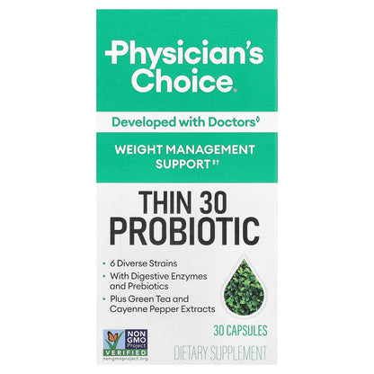 Physician's Choice, Thin 30 Probiotic, 30 Capsules