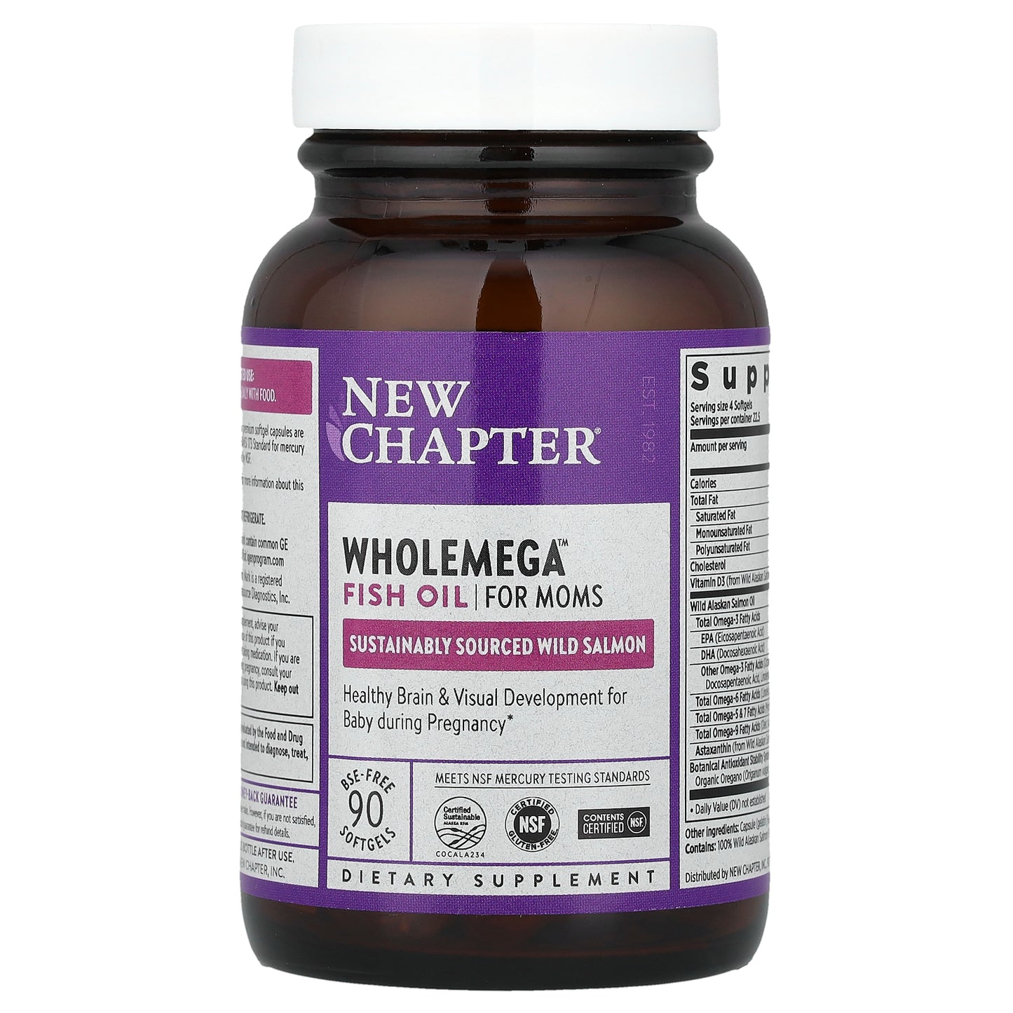 New Chapter, Wholemega™ Fish Oil for Moms, 935 mg, 90 Softgels