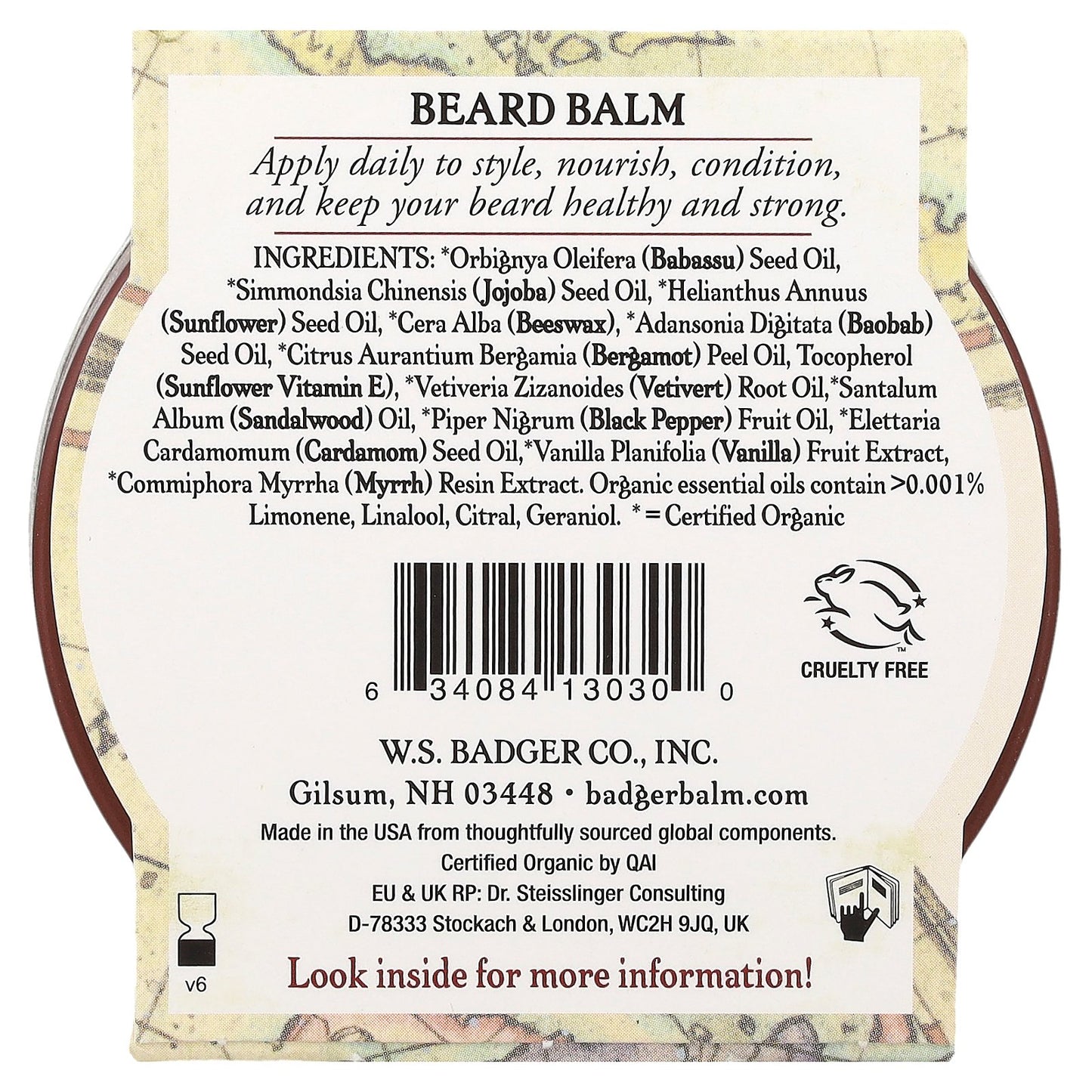Badger, Beard Balm, Bergamot & Vanilla, 2 oz (56 g)