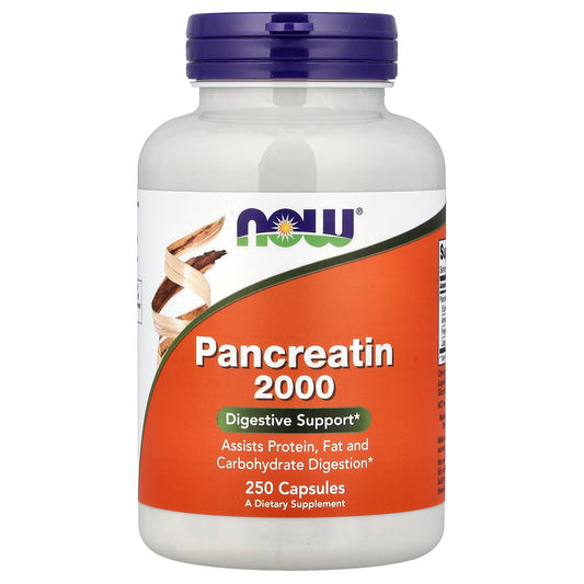 NOW Foods, Pancreatin 2000, 250 Capsules