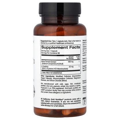 California Gold Nutrition, White Tomato Extract, 60 Veggie Capsules