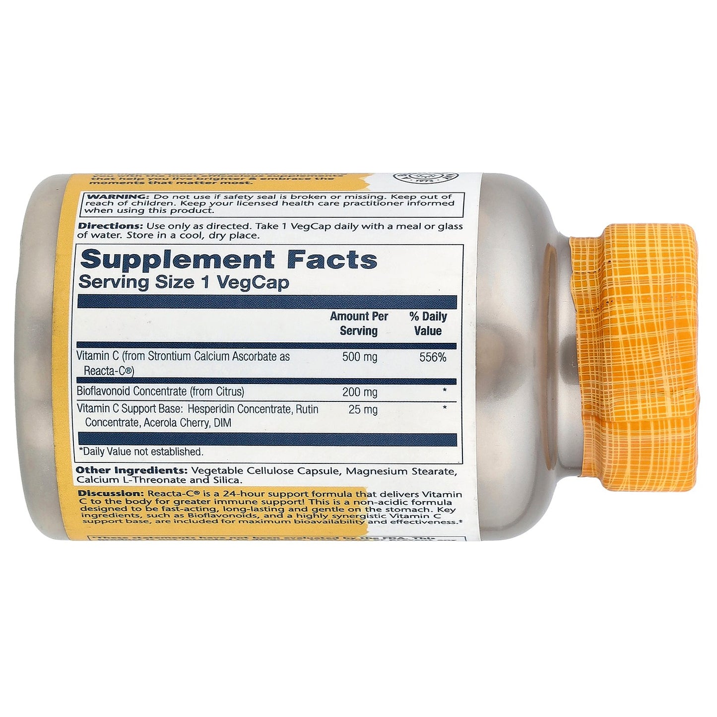 Solaray, Reacta-C®, 500 mg, 120 VegCaps