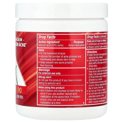 Stridex, Maximum, Alcohol Free, 90 Acne Pads