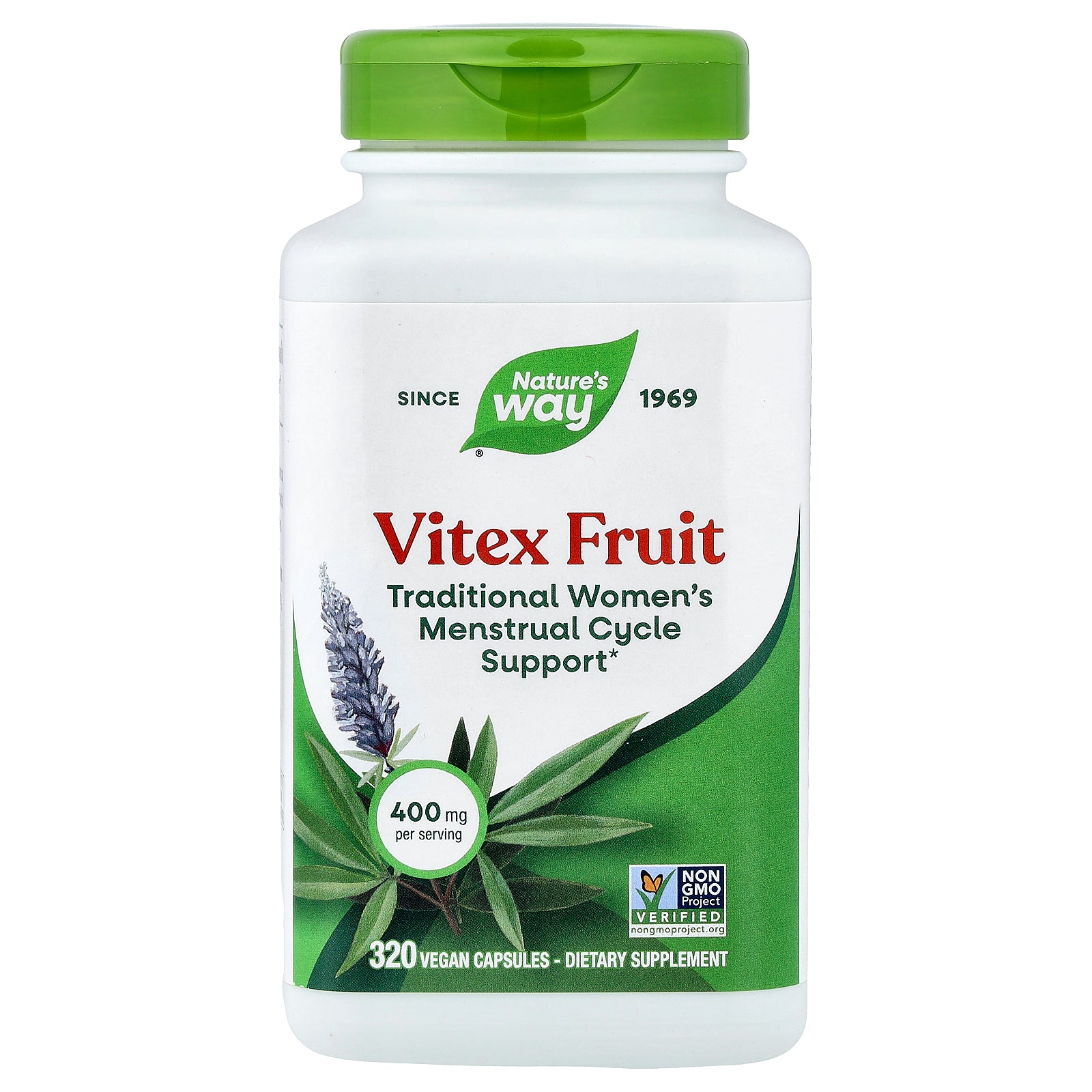 Nature's Way, Vitex Fruit, 400 mg, 320 Vegan Capsules