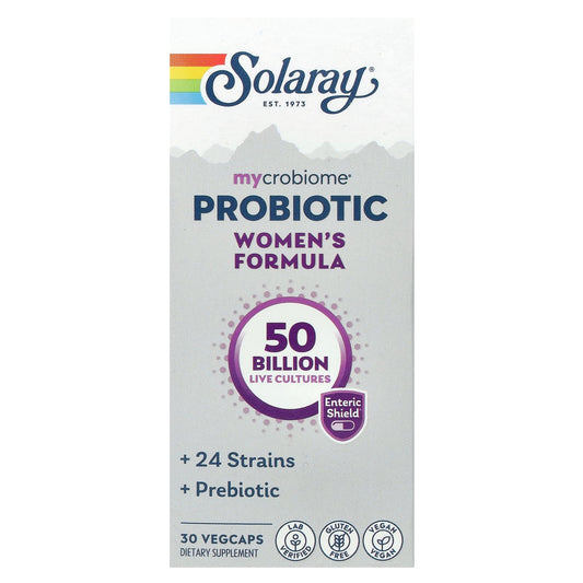 Solaray, Mycrobiome, Probiotic, Women's Formula, 50 Billion, 30 VegCaps