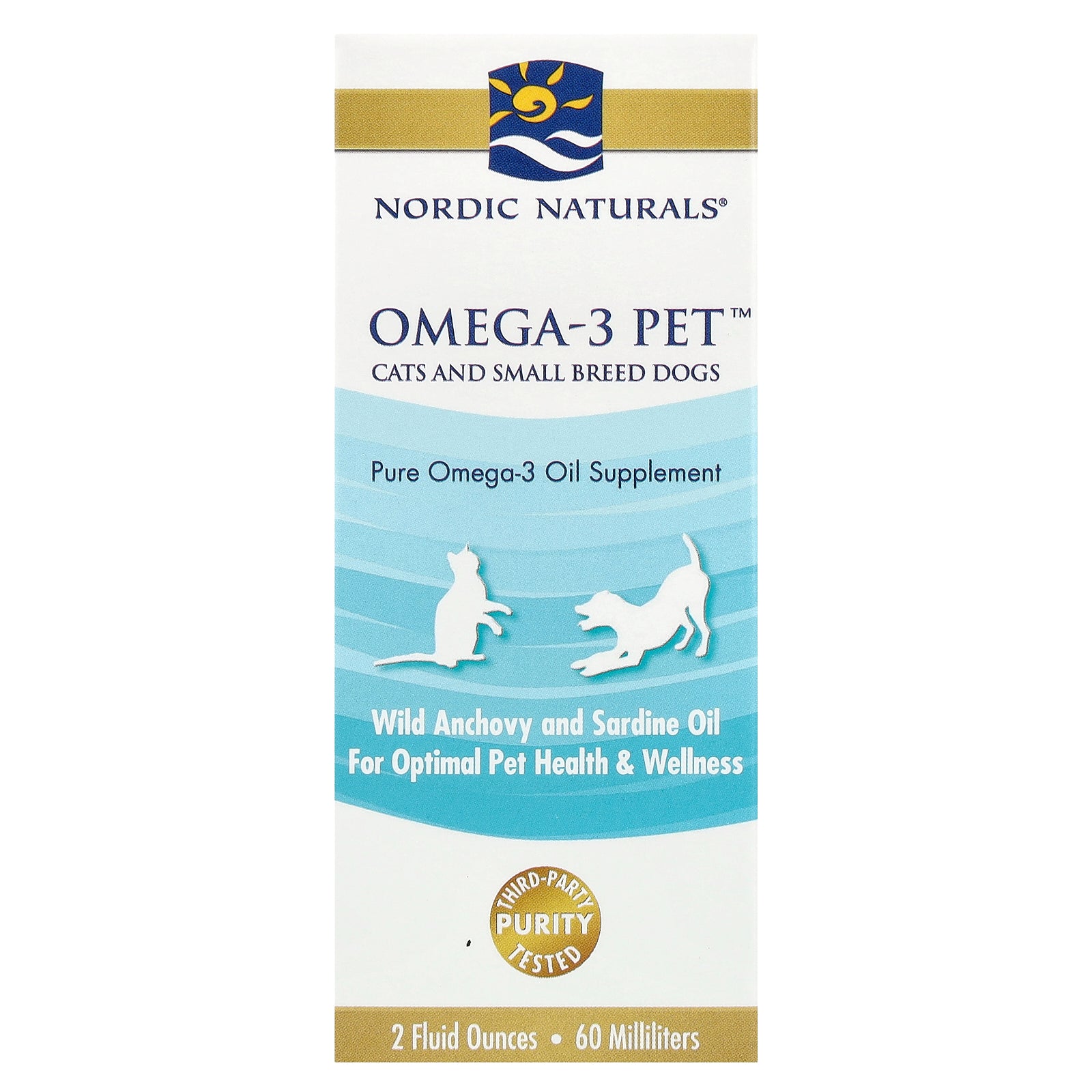 Nordic Naturals, Omega-3 Pet™, Cats and Small Breed Dogs, 2 fl oz (60 ml)