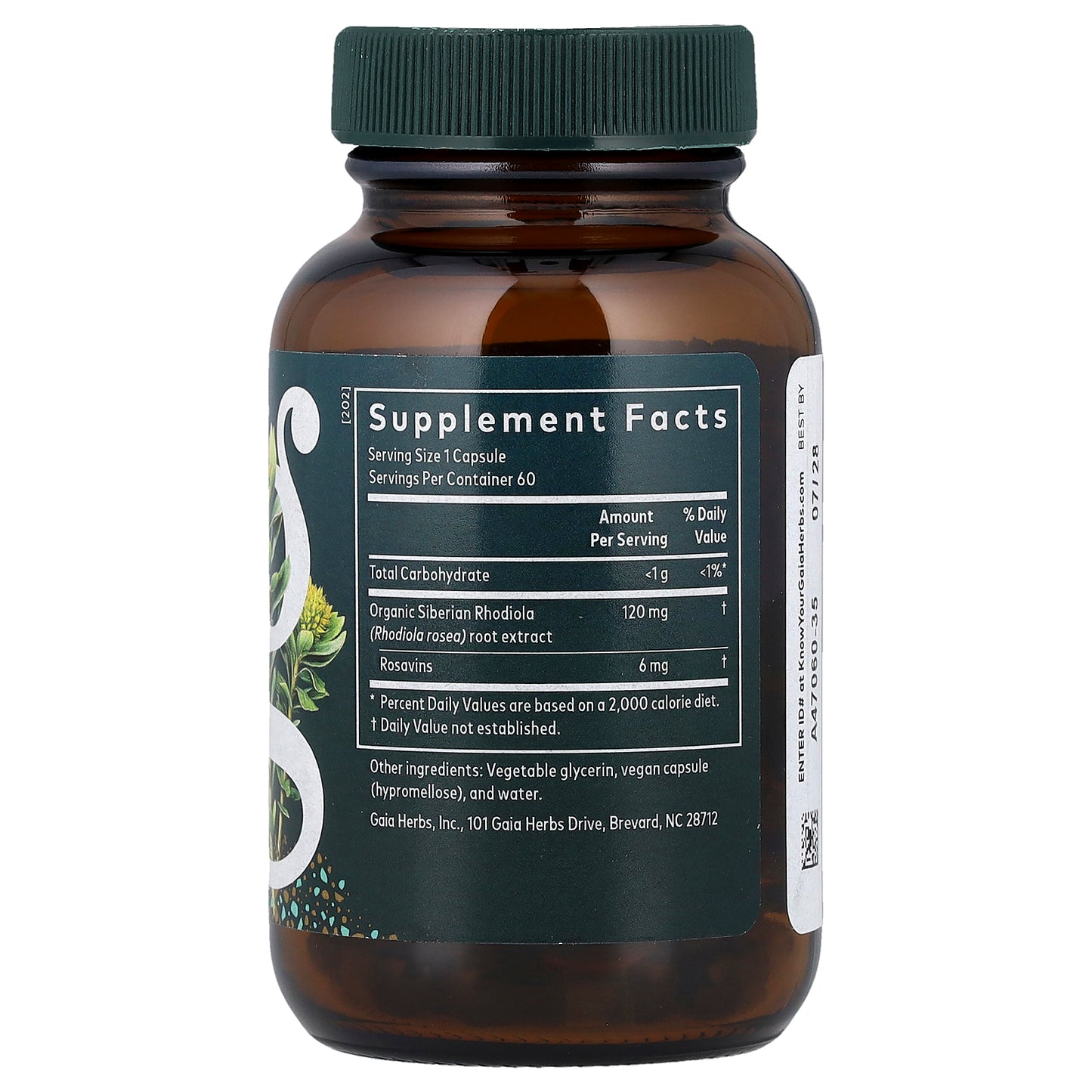 Gaia Herbs, Rhodiola Rosea, 60 Liquid Phyto-Caps®