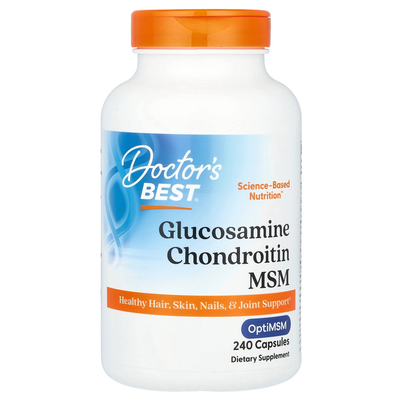 Doctor's Best, Glucosamine Chondroitin MSM with OptiMSM®, 240 Capsules