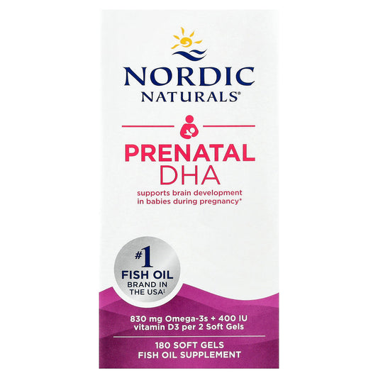 Nordic Naturals, Prenatal DHA, 180 Soft Gels