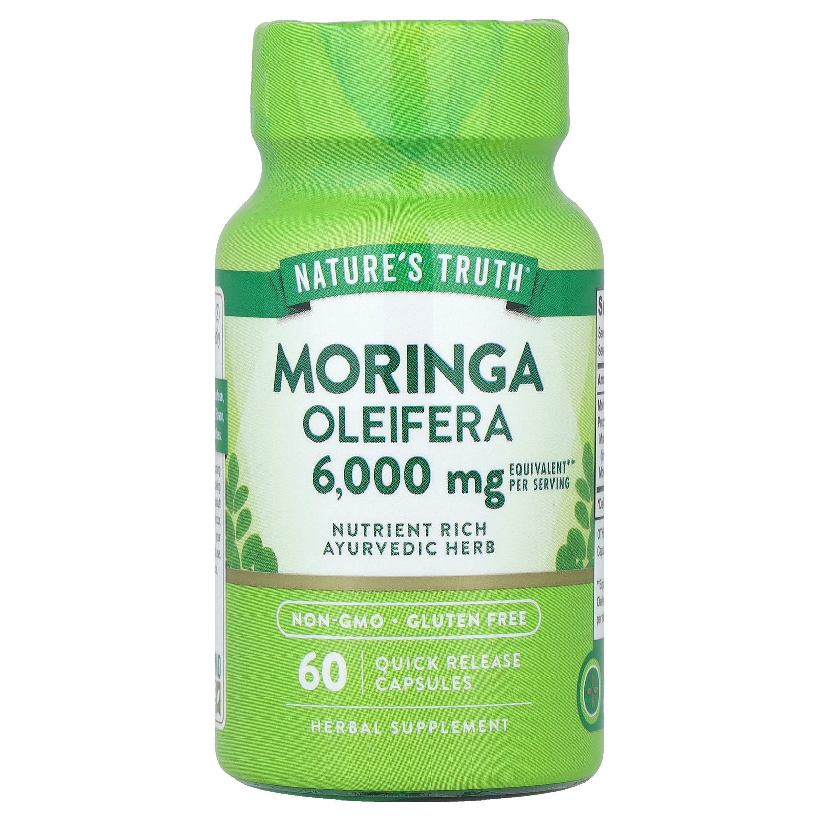 Nature's Truth, Moringa Oleifera, 60 Quick Release Capsules (3,000 mg per Capsule)