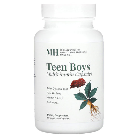 Michael's Naturopathic, Teen Boys Multivitamin, 60 Vegetarian Capsules