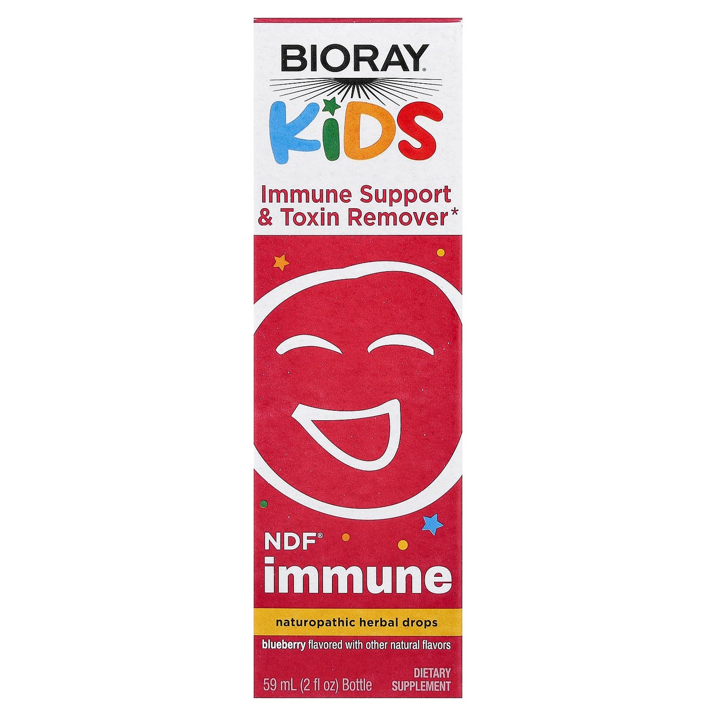 Bioray, Kids, NDF® Immune, Blueberry, 2 fl oz (59 ml)