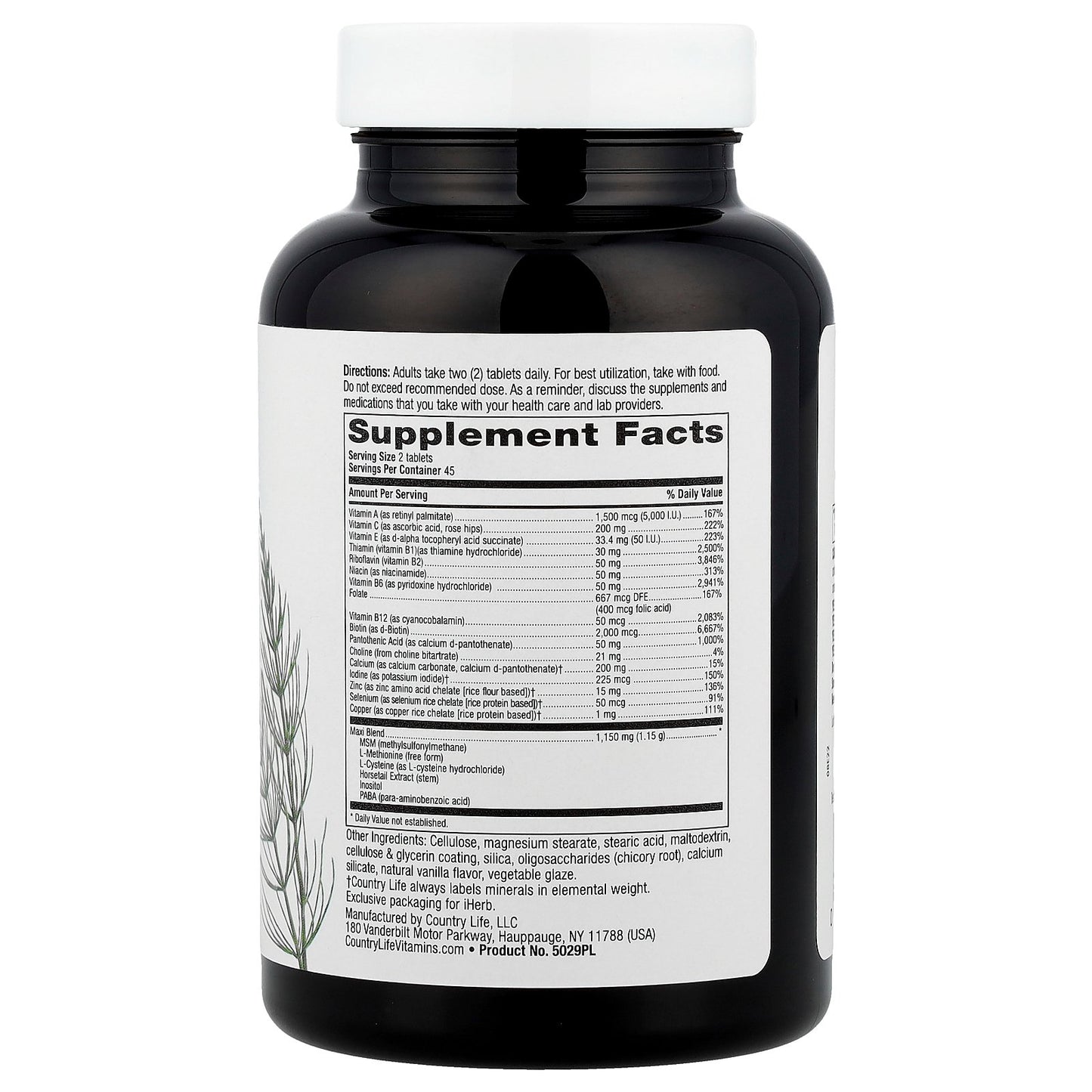 Country Life, Maxi-Hair®, Skin & Nails, 90 Tablets