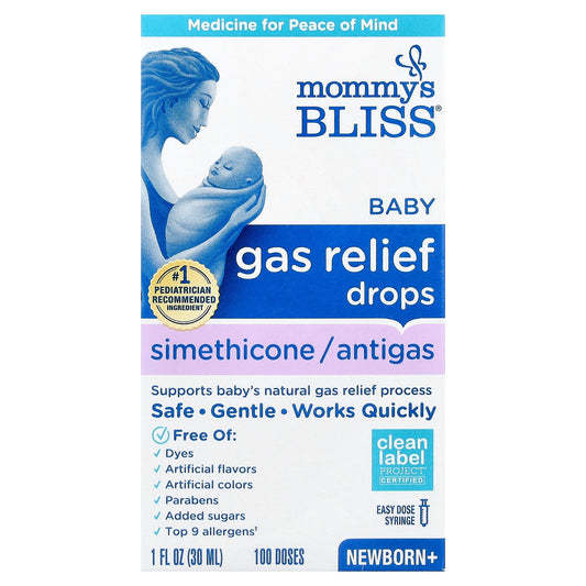 Mommy's Bliss, Baby Gas Relief Drops, Newborn+, 1 fl oz (30 ml)