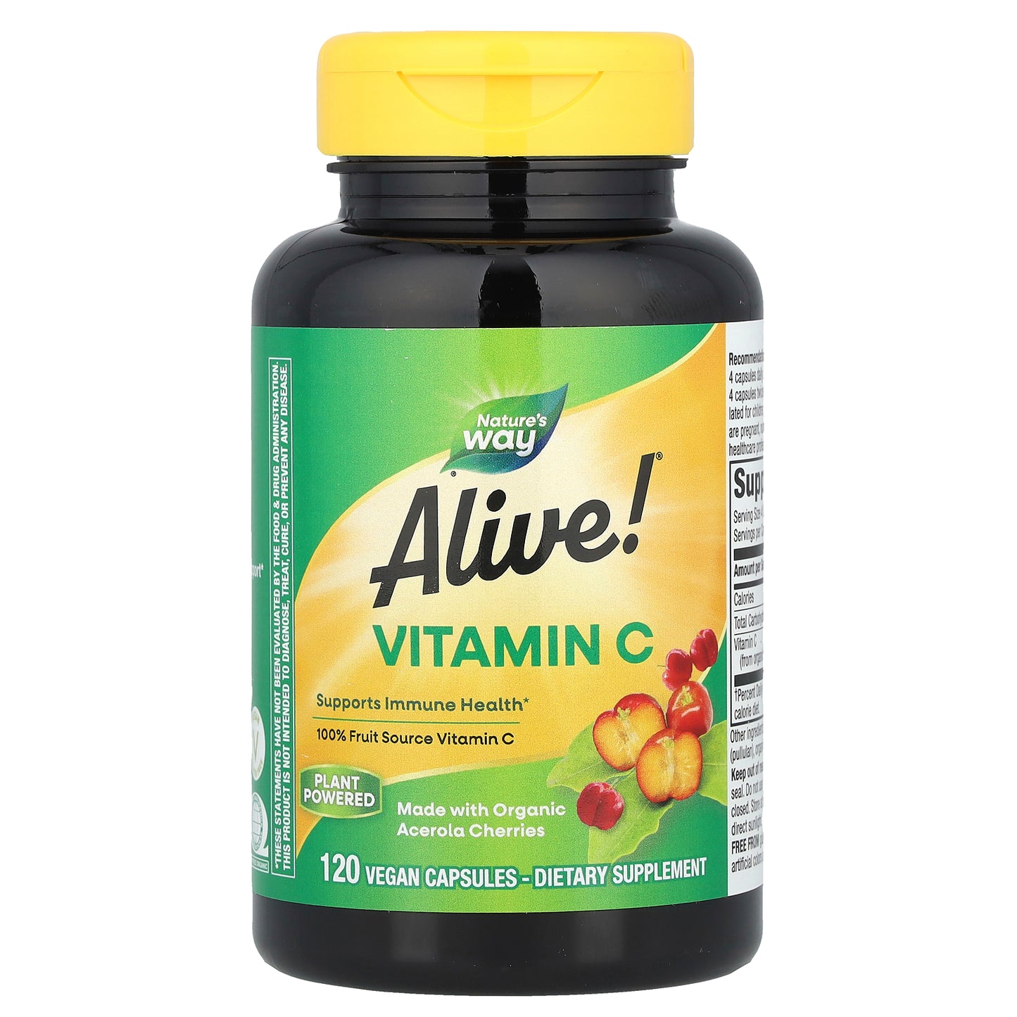 Nature's Way, Alive!®, Vitamin C, 120 Vegan Capsules (125 mg per Capsule)