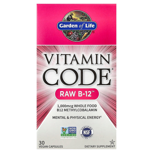 Garden of Life, Vitamin Code®, RAW B-12™, 30 Vegan Capsules