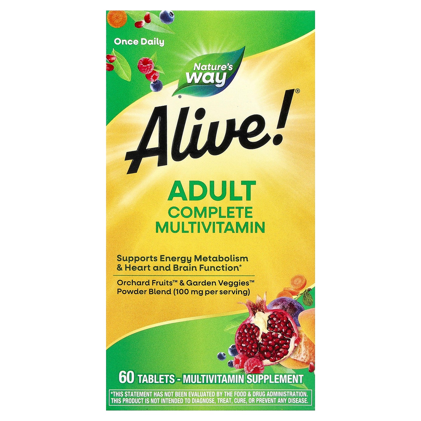 Nature's Way, Alive!® Adult Complete Multivitamin, 60 Tablets