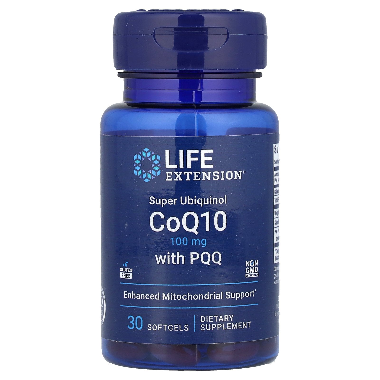 Life Extension, Super Ubiquinol CoQ10 with PQQ, 100 mg, 30 Softgels