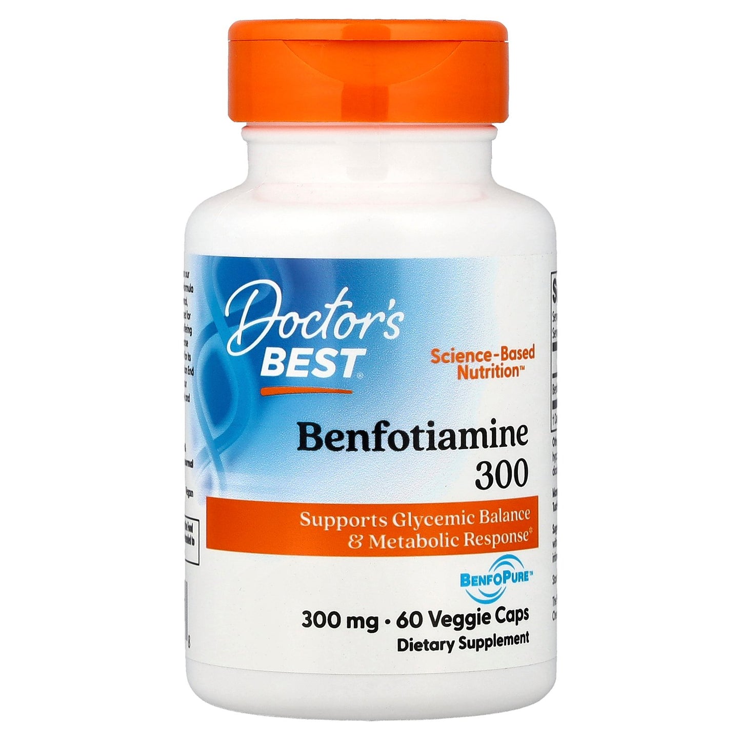 Doctor's Best, Benfotiamine 300, 300 mg, 60 Veggie Caps
