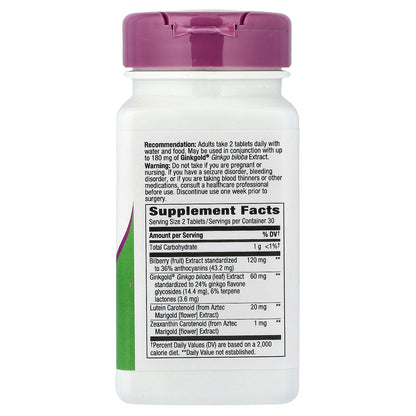 Nature's Way, Ginkgold® Eyes, 60 Vegan Tablets