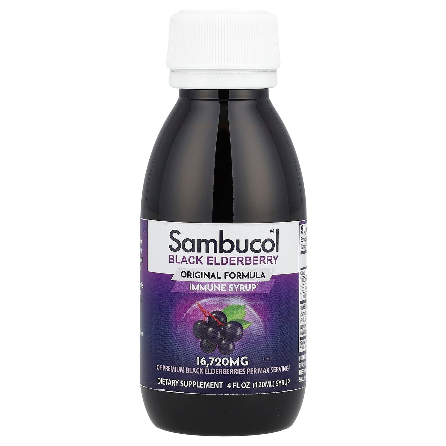 Sambucol, Black Elderberry Immune Syrup, Original Formula, 4 fl oz (120 ml)