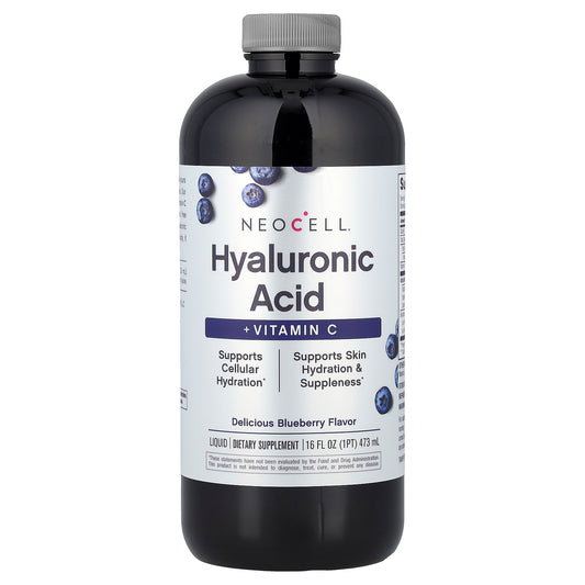 NeoCell, Liquid Hyaluronic Acid + Vitamin C, Delicious Blueberry, 16 fl oz (473 ml)