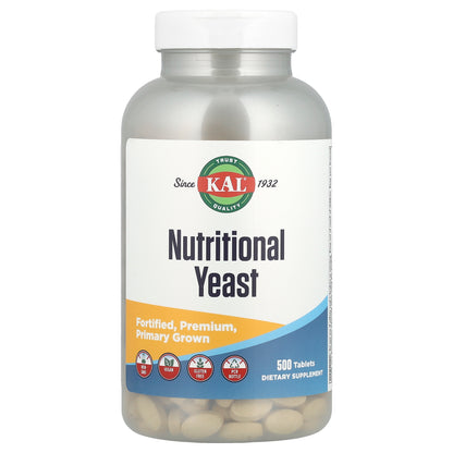 KAL, Nutritional Yeast, 500 Tablets