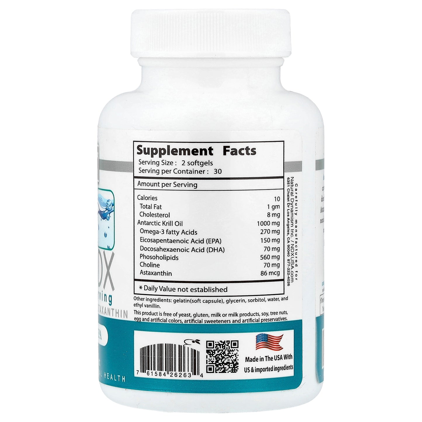 Natural Dynamix (NDX), Krill Oil DX, Premium DHA & EPA, 60 Softgels