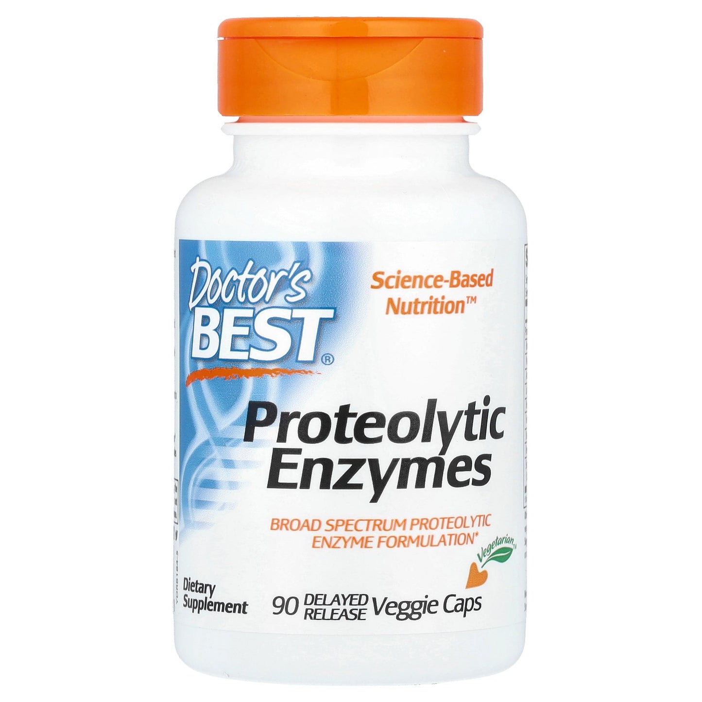 Doctor's Best, Proteolytic Enzymes, 90 Delayed Release Veggie Caps