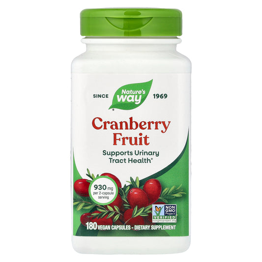 Nature's Way, Cranberry Fruit, 180 Vegan Capsules (465 mg per Capsule)