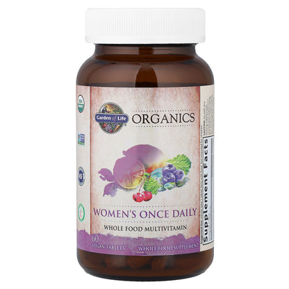 Garden of Life, Organics, Women's Once Daily, 60 Vegan Tablets