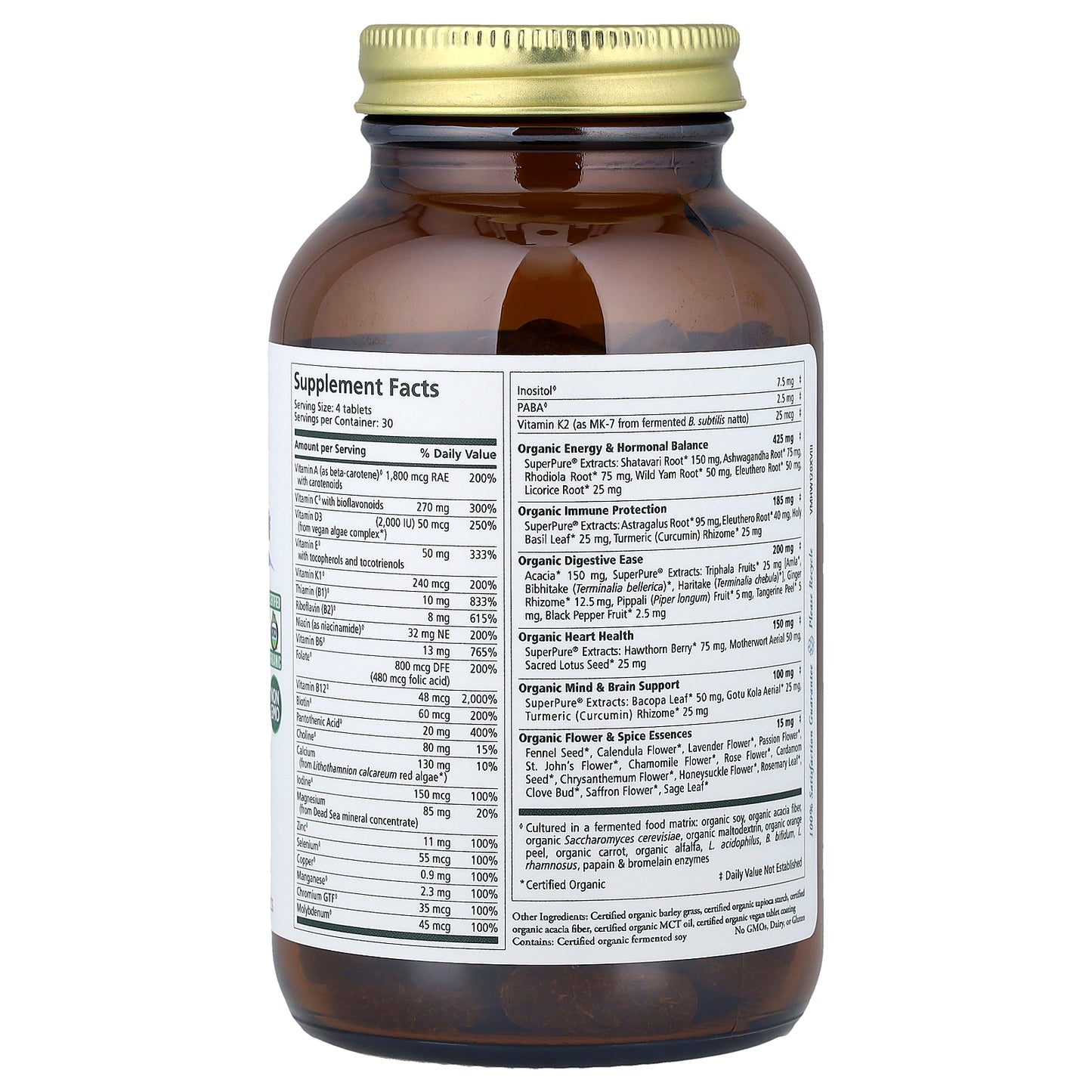 Pure Synergy, Vita-Min-Herb®, Women's Multivitamin, 120 Tablets