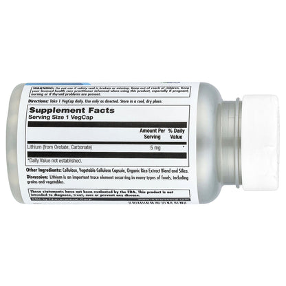 KAL, Lithium Orotate, 5 mg, 60 VegCaps